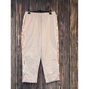 Adidas Track Pants Womens 1X Pink Camo Stripe Cropped Athletic Joggers New